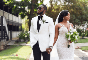 white wedding in ghana