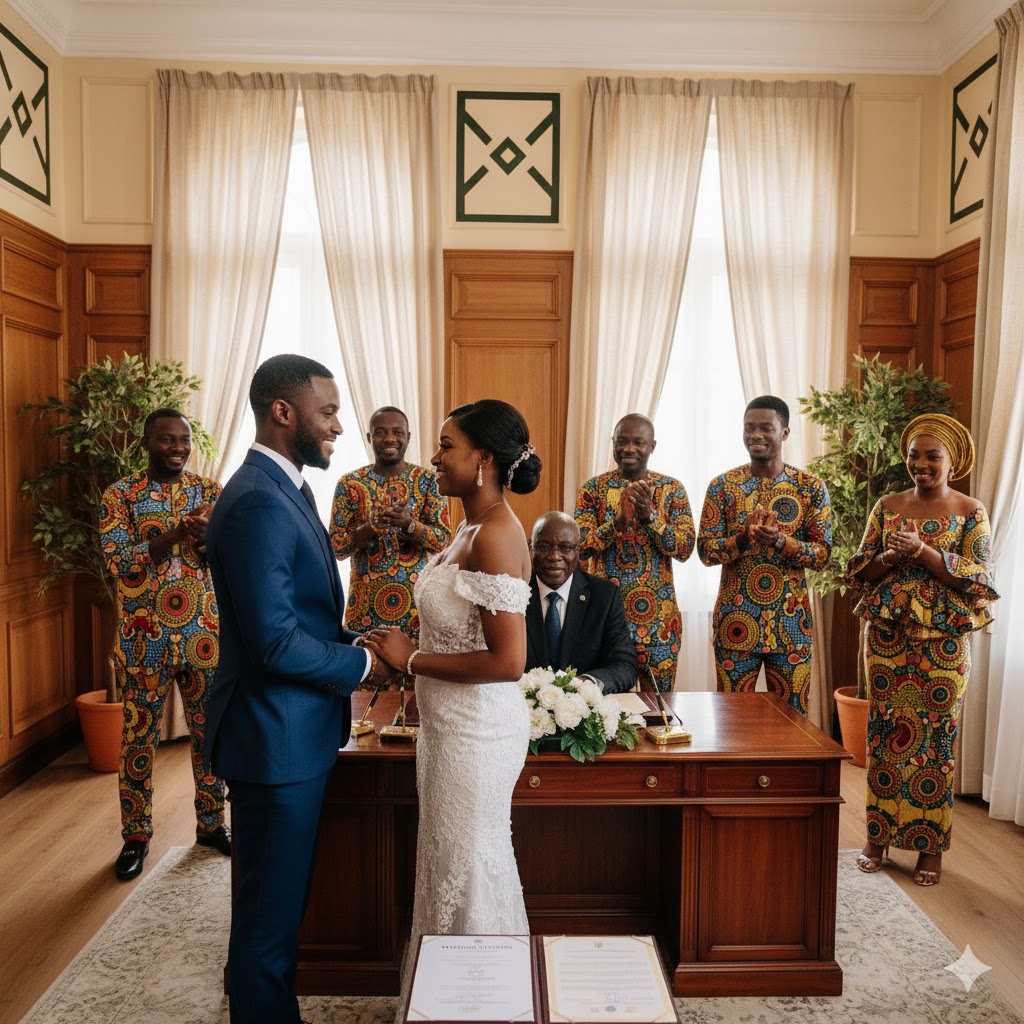 COURT WEDDING IN GHANA