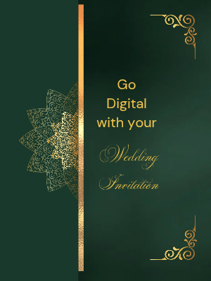 Digital Wedding Invitation cards