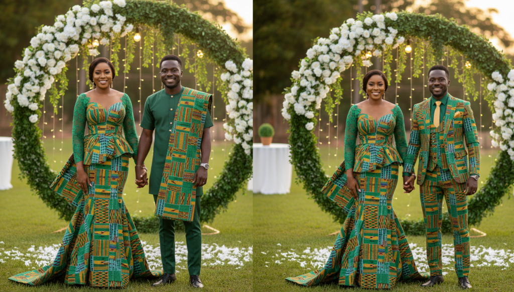 Green Themed Kente Styles