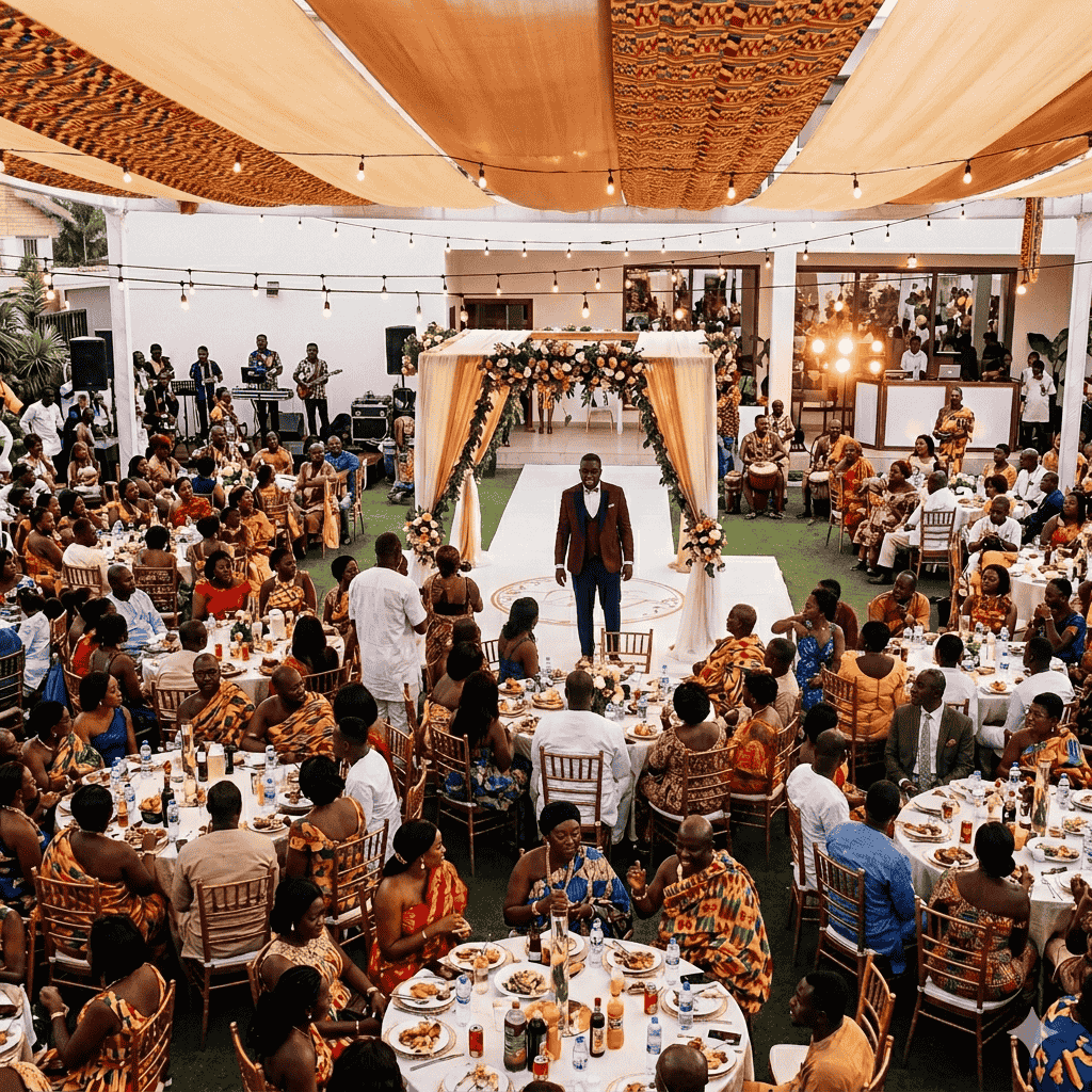 Cost of a 200-guest wedding in Ghana 2026