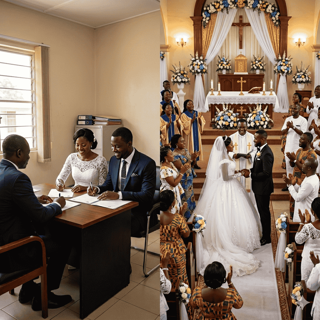 Court Wedding vs Church Wedding in Ghana